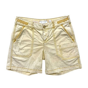 Anthropologie Yellow Cargo Shorts, Size 26